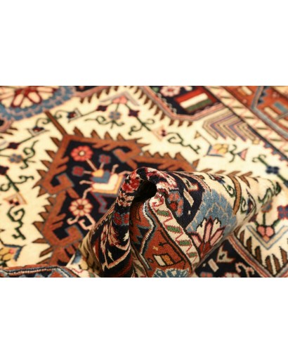 Tappeto Hamadan Persia marrone giallo 113x154