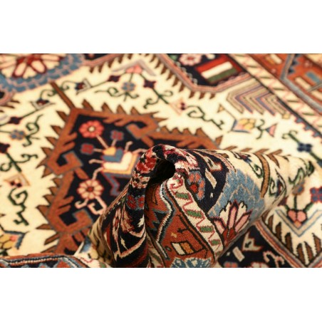 Tappeto Hamadan Persia marrone giallo 113x154