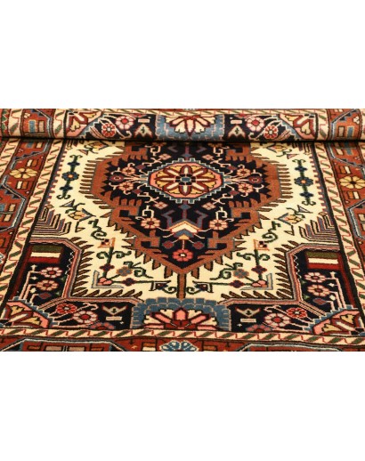 Tappeto Hamadan Persia marrone giallo 113x154