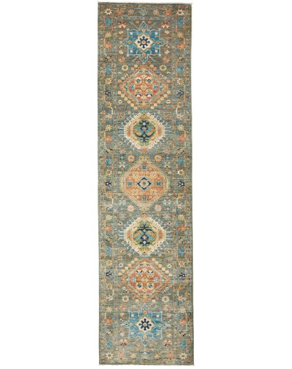 Tappeto Tribal Pakistan marrone 79x302