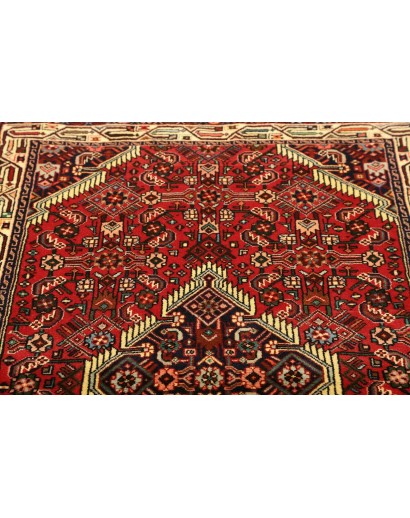 Tappeto Hamadan Persia marrone giallo 102x162