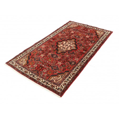 Tappeto Hamadan Persia marrone rosso 100x176