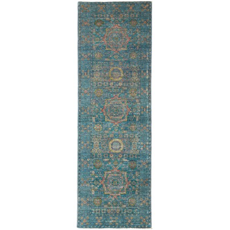 Tappeto Mamlouk Pakistan azzurro 80x245