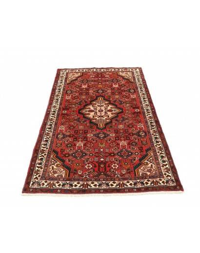 Tappeto Hamadan Persia marrone rosso 100x176