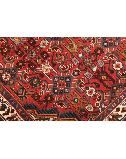Tappeto Hamadan Persia marrone rosso 100x176