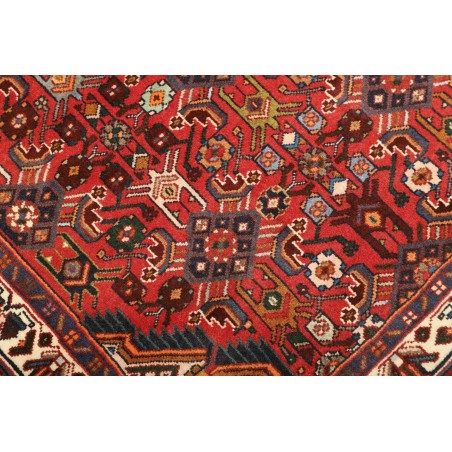 Tappeto Hamadan Persia marrone rosso 100x176
