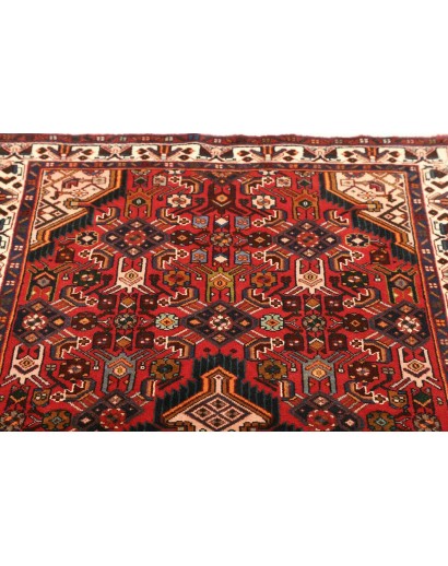 Tappeto Hamadan Persia marrone rosso 100x176