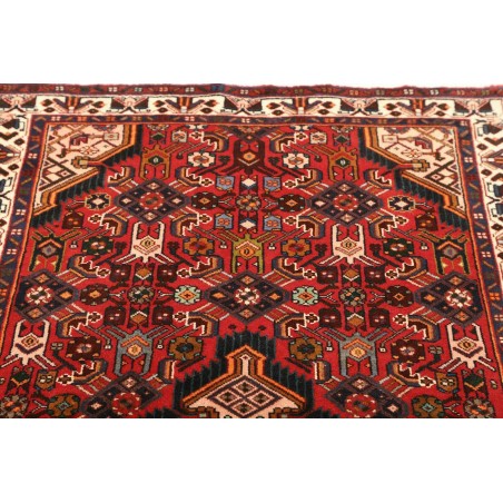 Tappeto Hamadan Persia marrone rosso 100x176