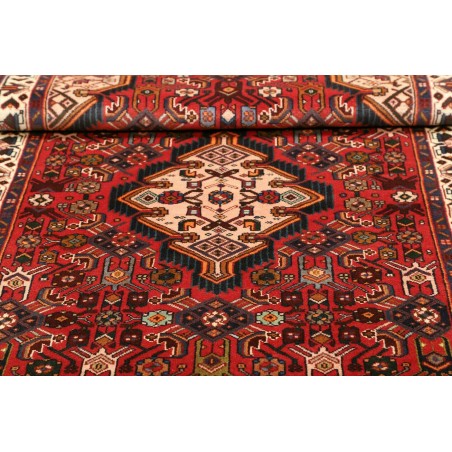 Tappeto Hamadan Persia marrone rosso 100x176