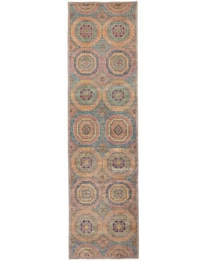 Tappeto Mamlouk Pakistan marrone grigio 79x294