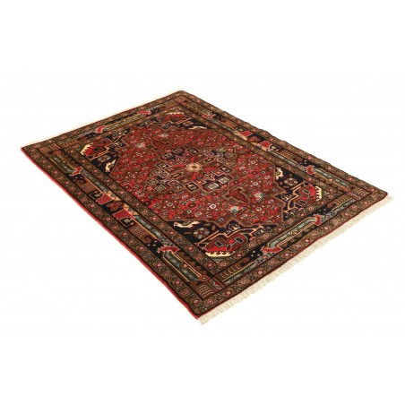 Tappeto Hamadan Persia grigio marrone 100x140