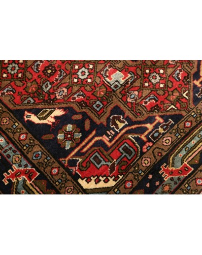 Tappeto Hamadan Persia grigio marrone 100x140