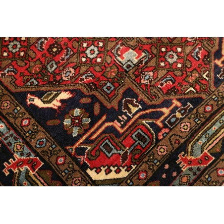 Tappeto Hamadan Persia grigio marrone 100x140