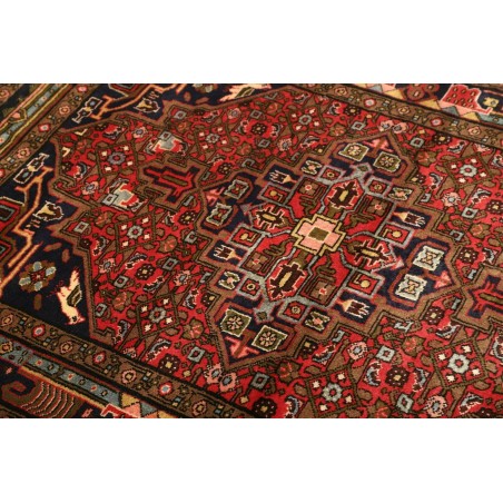 Tappeto Hamadan Persia grigio marrone 100x140