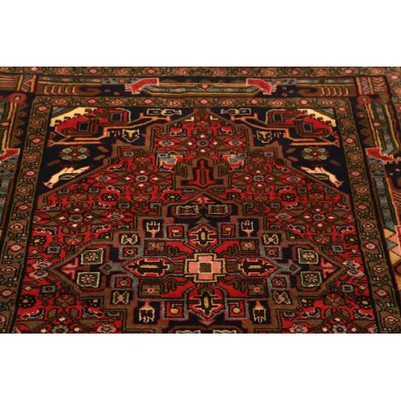 Tappeto Hamadan Persia grigio marrone 100x140