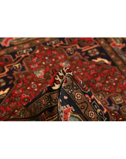 Tappeto Hamadan Persia grigio marrone 100x140