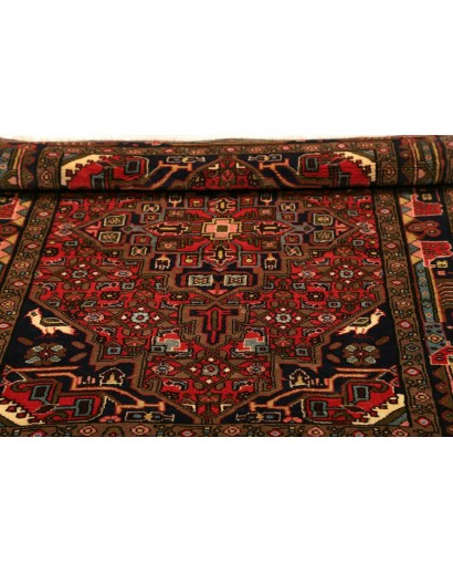 Tappeto Hamadan Persia grigio marrone 100x140