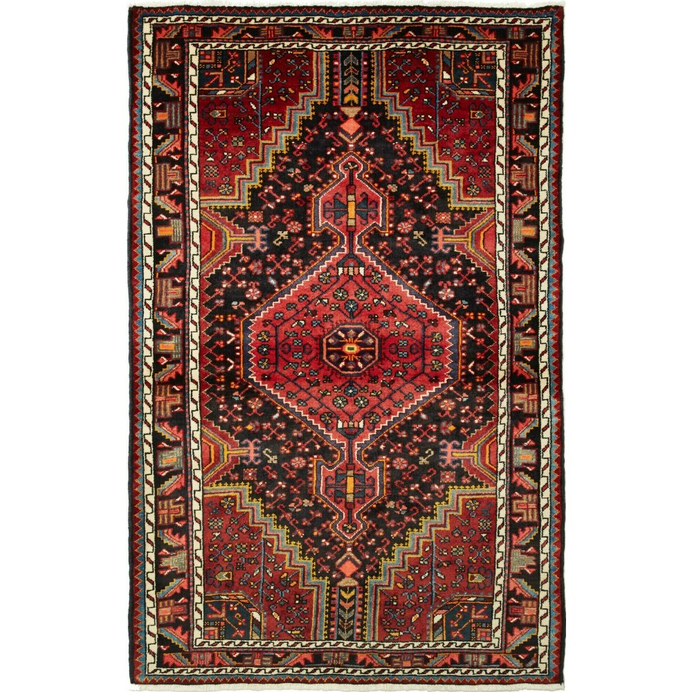 Tappeto Hamadan Persia grigio marrone 111x175