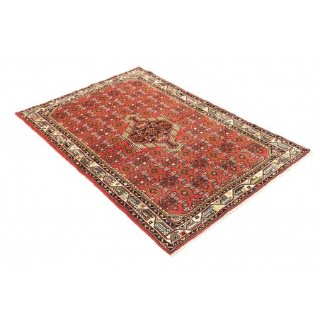 Tappeto Hamadan Persia marrone grigio 100x150