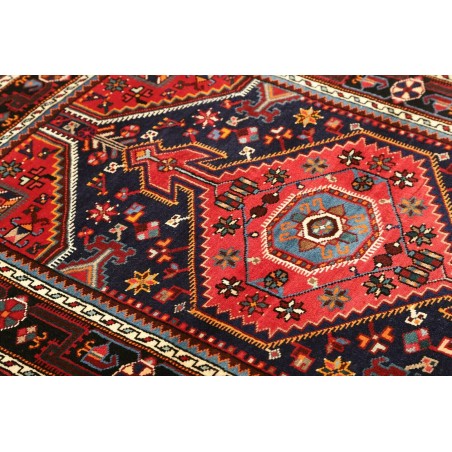 Tappeto Hamadan Persia grigio marrone 108x154