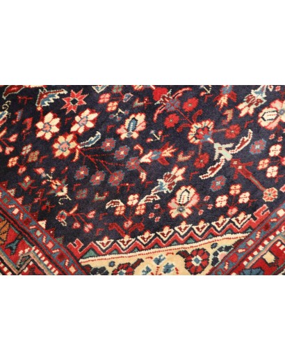Tappeto Hamadan Persia grigio marrone 106x167