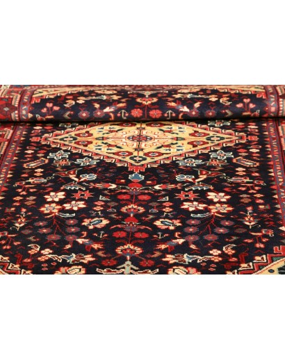 Tappeto Hamadan Persia grigio marrone 106x167