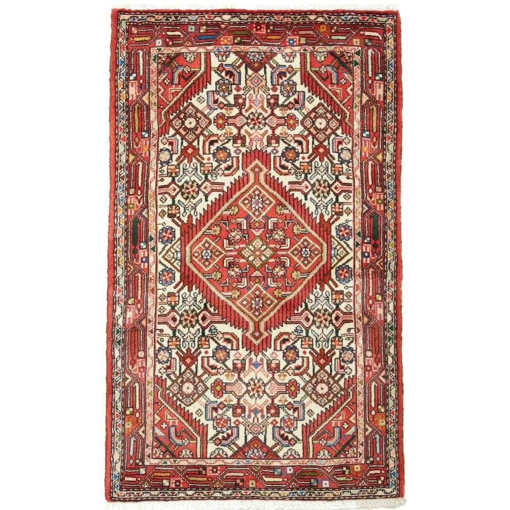 Tappeto Hamadan Persia marrone grigio 77x129