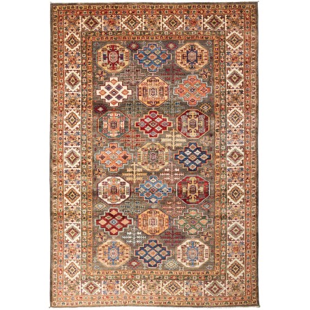 Tappeto Kazak Fine Pakistan rosso giallo 202x300