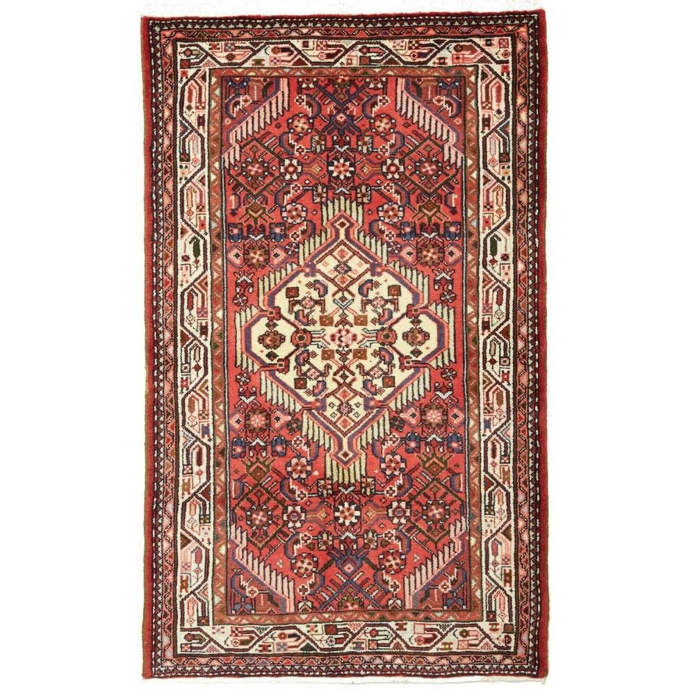 Tappeto Hamadan Persia marrone giallo 80x130