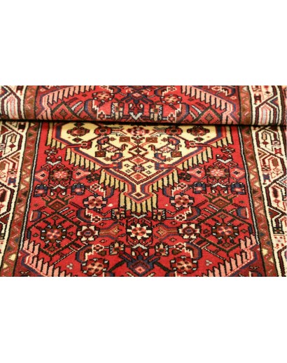 Tappeto Hamadan Persia marrone giallo 80x130