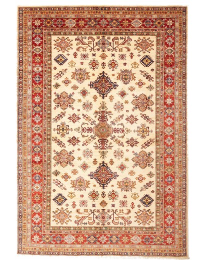 Tappeto Kazak Fine Pakistan giallo marrone 202x297