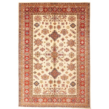 Tappeto Kazak Fine Pakistan giallo marrone 202x297