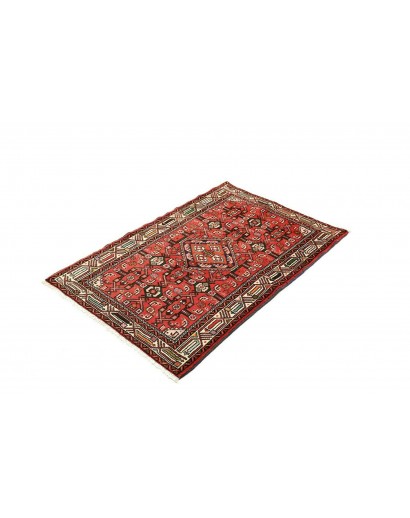Tappeto Hamadan Persia rosso grigio 80x124