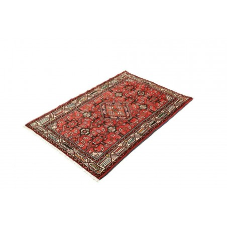 Tappeto Hamadan Persia rosso grigio 80x124