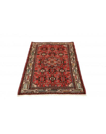 Tappeto Hamadan Persia rosso grigio 80x124