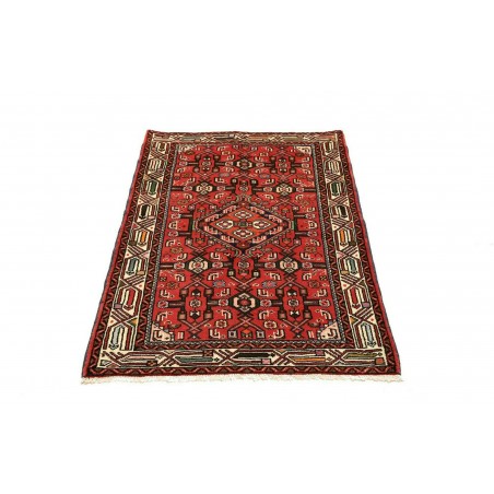 Tappeto Hamadan Persia rosso grigio 80x124