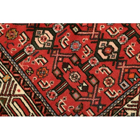 Tappeto Hamadan Persia rosso grigio 80x124