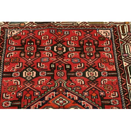Tappeto Hamadan Persia rosso grigio 80x124