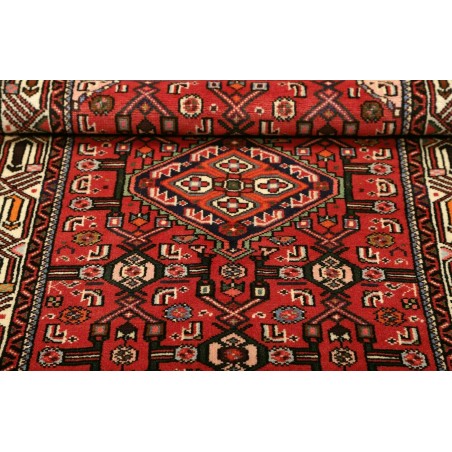 Tappeto Hamadan Persia rosso grigio 80x124
