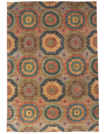 Tappeto Mamlouk Pakistan bianco grigio 208x298