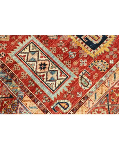 Tappeto Tribal Pakistan marrone rosso 145x207