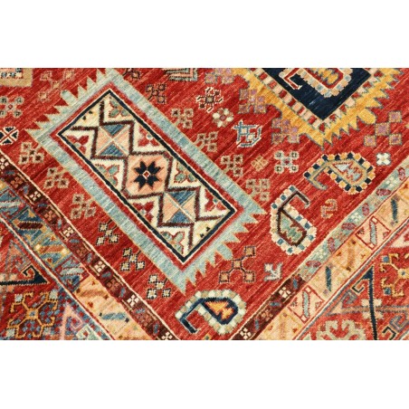 Tappeto Tribal Pakistan marrone rosso 145x207