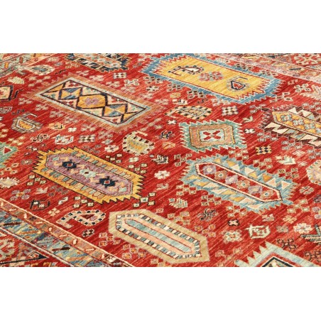 Tappeto Tribal Pakistan marrone rosso 145x207