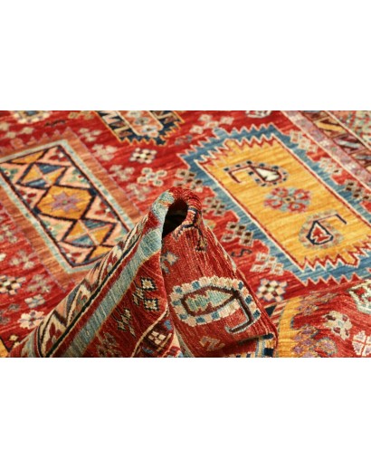 Tappeto Tribal Pakistan marrone rosso 145x207