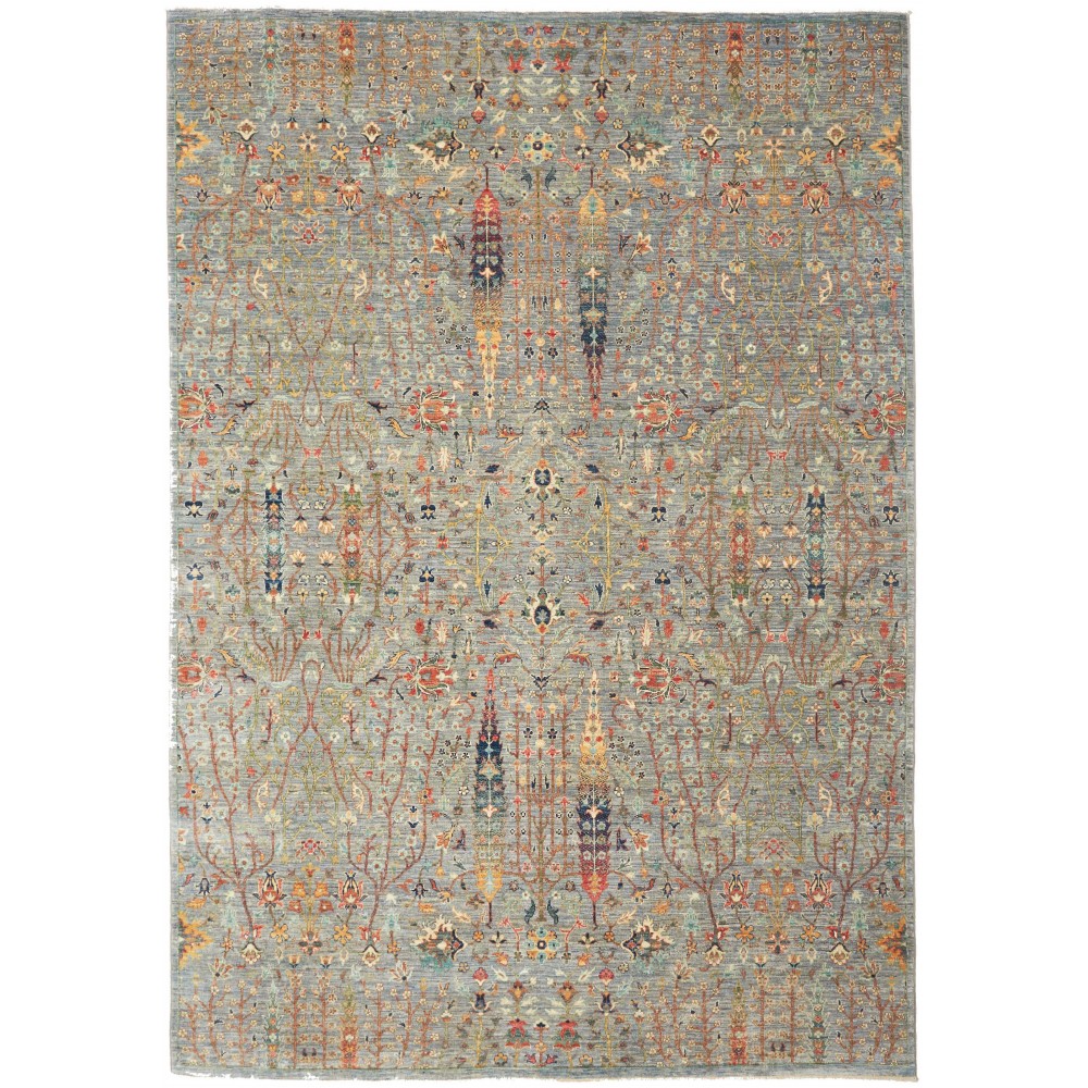 Tappeto Shahi Fine Pakistan marrone bianco 206x292 Tappeto Shahi Fine Pakistan marrone bianco 206x292