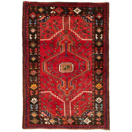 Tappeto Hamadan Persia marrone blu 82x118