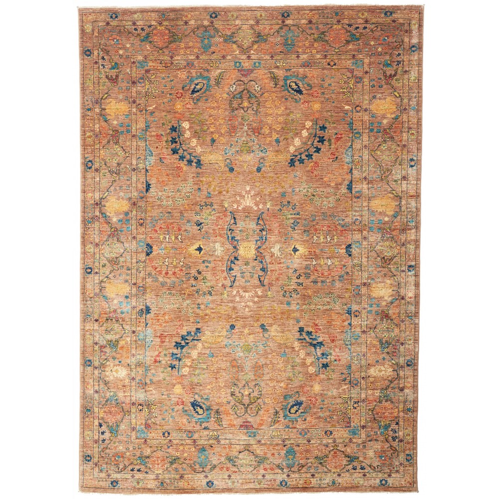 Tappeto Shahi Fine Pakistan marrone grigio 203x293 Tappeto Shahi Fine Pakistan marrone grigio 203x293