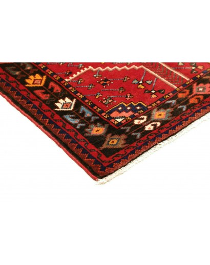 Tappeto Hamadan Persia marrone blu 82x118
