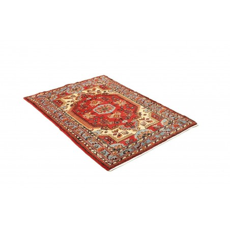 Tappeto Hamadan Persia rosso bianco 91x125