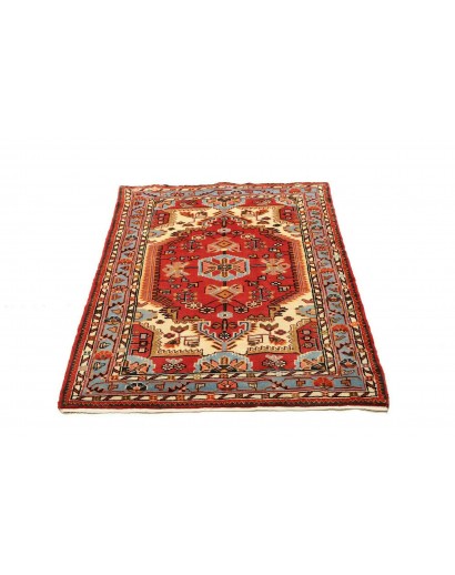 Tappeto Hamadan Persia rosso bianco 91x125
